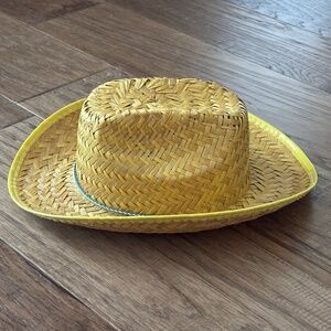Child's Straw Cowgirl Cowboy Western Vintage Hat